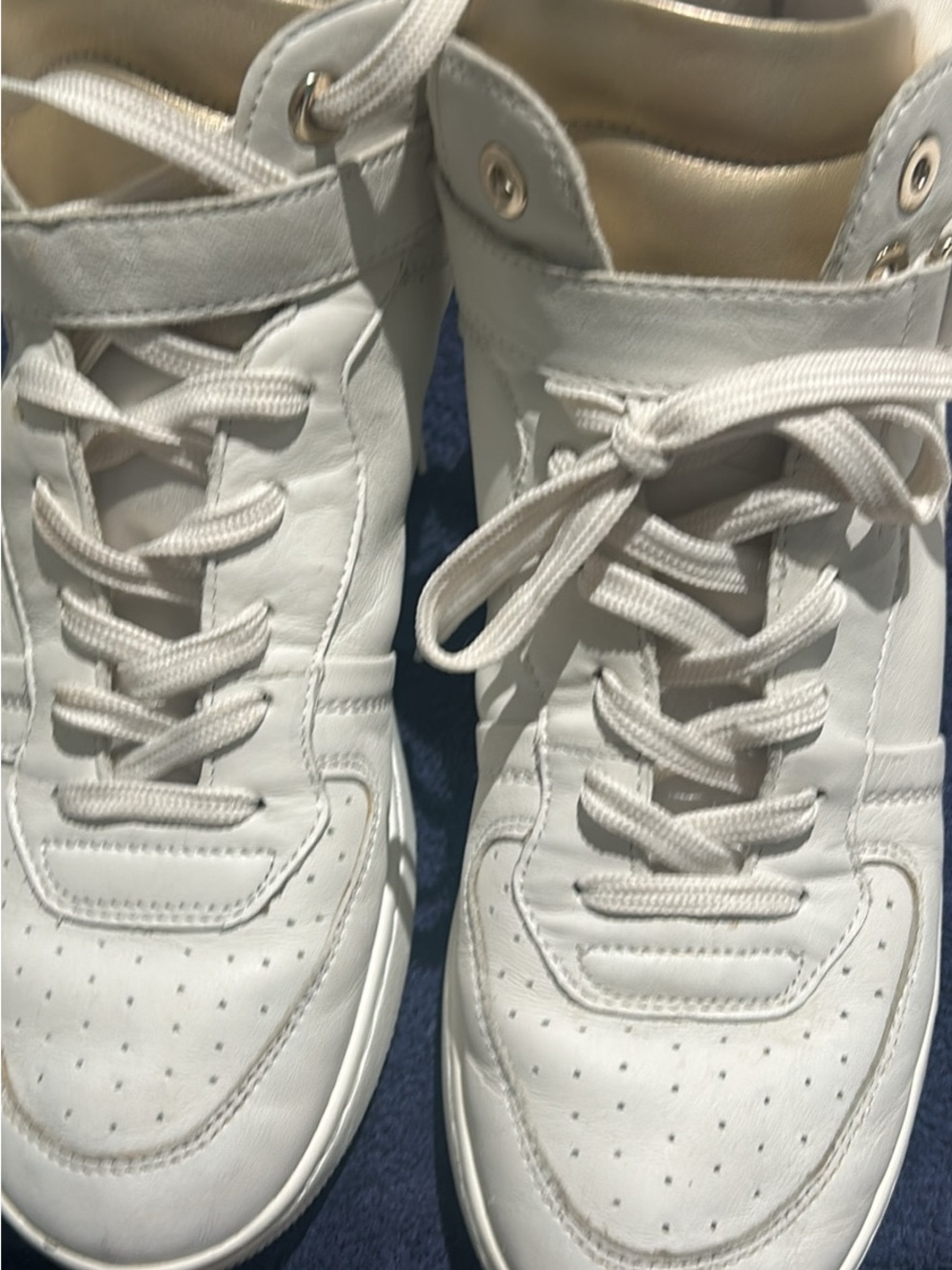 Geox White High-Top Sneakers